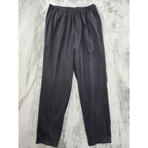 Vintage Nike Fit Zip Ankle Track Pants Size L Black Pull On Workout Gym Running